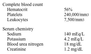 A 74-year-old man comes to the office with increasing shortness of breath, especially on exertion.  He also has cough with mucoid expectoration, especially in the morning.  He has no orthopnea, paroxysmal nocturnal dyspnea, or chest pain.  The patient was hospitalized for community-acquired pneumonia 2 years ago.  His other medical problems include glaucoma, benign prostatic hyperplasia, and hypertension.  He smoked a pack of cigarettes daily for 40 years and quit 2 years ago.  His temperature is 37.2 C (98.9 F) , blood pressure is 144/96 mm Hg, pulse is 82/min, and respirations are 16/min.  Pulse oximetry shows an oxygen saturation of 89% on room air at rest.  His face appears plethoric.  The chest is barrel shaped.  Breath sounds are diminished throughout, and the expiratory phase is prolonged.  Heart sounds are distant but regular, and there are no murmurs or gallops.  There is no peripheral edema or jugular venous distension.  Laboratory results are as follows:   Which of the following interventions will have the maximum impact on this patient's survival? A) Influenza and pneumococcal vaccinations B) Long-term beta blocker therapy C) Long-term supplemental oxygen at home D) Maintenance low-dose oral corticosteroids E) Mucoactive agents to thin sputum F) Periodic phlebotomy G) Prophylactic antibiotics to reduce exacerbations