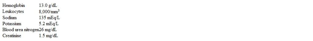 A 45-year-old woman comes to the office for follow-up.  The patient has a history of type 2 diabetes mellitus complicated by nephropathy and end-stage renal disease and underwent kidney transplant from an unrelated donor 6 months ago.  She is adherent with immunosuppressive therapy and regularly follows up with the transplant nephrologist.  The patient reports good urine output and no pain at the transplant site but has had tremors in both upper limbs since the surgery.  She has had no headaches, dizziness, or falls.  The patient takes insulin and lately has been requiring a higher dosage despite no significant dietary changes.  Temperature is 36.1 C (97 F) , blood pressure is 152/90 mm Hg, pulse is 78/min, and respirations are 16/min.  Physical examination shows bilateral hand tremor, which is most prominent during action.  There is no rigidity; muscle strength, deep tendon reflexes, finger-nose testing, and gait are normal.  Laboratory results are as follows:   Which of the following immunosuppression medications is most likely responsible for this patient's current findings? A) Antithymocyte globulin B) Azathioprine C) Mycophenolate D) Prednisone E) Tacrolimus