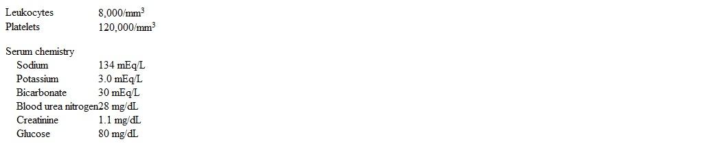 A 60-year-old man is brought to the emergency department due to progressive lethargy.  The patient has a history of alcoholic cirrhosis and was recently seen in his primary care provider's office for increasing abdominal distension and leg swelling.  His wife says that the swelling improved slightly after furosemide and spironolactone were started, but for the last 2 days he has been confused and irritable.  The patient has slept most of the time and has not eaten.  Temperature is 36.7 C (98 F) , blood pressure is 96/50 mm Hg, and pulse is 96/min.  On examination, the patient appears lethargic but is arousable.  He is not very cooperative and at times is agitated.  Mucous membranes are dry.  His outstretched hands exhibit a flapping tremor.  The abdomen is nontender and distended, and shifting dullness is present.  Bilateral lower extremity pitting edema is present.  Stool occult blood is negative.  Laboratory results are as follows:   Which of the following is the best initial treatment for this patient? A) Dietary protein restriction B) Low-dose lorazepam C) Oral neomycin D) Repletion of serum potassium E) Transjugular intrahepatic portosystemic shunt