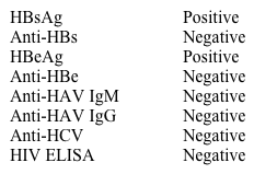 A 25-year-old medical volunteer comes to the occupational health office after accidentally pricking his finger while disposing of sharps from a procedure on a 36-year-old patient.  The patient had been admitted to the hospital for anorexia, abdominal pain, and jaundice.  Laboratory results on the source patient 's blood are as follows:   The volunteer admits that he is not vaccinated against hepatitis B.  Which of the following is the most appropriate next step in his management? A) Administer hepatitis B immune globulin and hepatitis B vaccine now B) Administer hepatitis B immune globulin now and obtain blood for serological markers of viral hepatitis C) Administer hepatitis B vaccine now and obtain blood for serological markers of viral hepatitis D) Obtain serological markers of viral hepatitis from the volunteer and wait for the results E) Return in 2 weeks for viral hepatitis testing