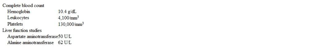 A 40-year-old man comes to the office due to a month of progressively worsening burning and tingling sensations in the hands and feet.  He works building outdoor fences but recently has had difficulty handling heavy tools.  The patient has no medical issues and takes no medications.  He does not use tobacco or alcohol.  Blood pressure is 100/70 mm Hg, and pulse is 70/min.  The skin over the neck has patchy areas of hyperpigmentation and hypopigmentation.  Hyperkeratoses and scaling are present on the palms and soles.  There is increased sensitivity to pinprick and light touch over the fingers and toes.  Plantarflexion and dorsiflexion are weak at the ankle, and there is weakness of the interossei and wrist flexors and extensors.  Upper and lower limb deep tendon reflexes are 1+.  Laboratory results are as follows:   Which of the following is the most likely diagnosis for this patient? A) Arsenic poisoning B) Guillain-Barré syndrome C) Intermittent porphyria D) Lead poisoning E) Vitamin A deficiency F) Vitamin B<sub>12</sub> deficiency