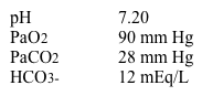 A 42-year-old man is found unconscious in a subway station.  He is brought to the emergency department where cardiopulmonary resuscitation is performed and intravenous glucose and thiamine are administered.  His laboratory profile shows:   Which of the following is the best next step in the diagnosis of this patient's acid-base status? A) Calculate the plasma anion gap B) Calculate the plasma osmolal gap C) Calculate the urine anion gap D) Calculate the urine osmolar gap E) Obtain venous blood gas