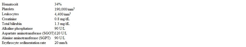 A 44-year-old woman comes to the office due to painful oral ulcers.  She was initially evaluated 2 months ago for worsening pain, stiffness, and swelling in her hands; x-rays revealed periarticular osteopenia and bony erosions, and laboratory results at that time showed mild anemia with normal liver and renal function studies.  Therapy with a disease-modifying drug was begun, and the patient's joint symptoms have gradually improved.  However, she has developed painful ulcerations in her mouth, which make eating difficult.  She has had no fever, chills, nausea, vomiting, or abdominal pain.  Vital signs are within normal limits.  Physical examination shows tender ulcerations of buccal mucosa and gingiva.  There is no cervical lymphadenopathy.  Laboratory studies reveal the following:   Which of the following is the most likely cause of this patient's current symptoms? A) Autoantibody formation against cellular components B) Disseminated cytomegalovirus infection C) Malignant transformation of squamous epithelium D) Medication-induced inhibition of DNA synthesis E) Metabolic pathway impairment from riboflavin deficiency