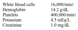 A 24-year-old man comes to the emergency department with a week of abdominal pain.  It is localized in the right lower quadrant and exacerbated somewhat by motion.  Over the past 2 days, the pain has radiated to the back.  The patient initially had 2 episodes of vomiting and now has decreased appetite.  He has no increased urinary frequency.  His other medical problems include mild intermittent asthma and gastroesophageal reflux disease.  One month ago, he traveled to Mexico for 5 days; he had no gastrointestinal symptoms during his stay.  His mother was diagnosed with colon cancer at age 49.  His temperature is 38.2 C (100.8 F) , blood pressure is 122/77 mm Hg, and pulse is 109/min and regular.  Physical examination shows moderate tenderness in the right lower quadrant, without rebound.  Passive extension of the right hip with the patient in the left lateral decubitus position elicits significant abdominal pain.  Laboratory results are as follows:   Which of the following is the most likely diagnosis? A) Appendiceal abscess B) Colonic malignancy C) Complicated pyelonephritis D) Inflammatory bowel disease E) Parasitic colitis