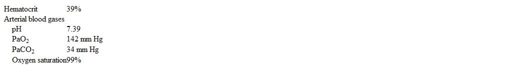 A 56-year-old man with a recent diagnosis of cirrhosis comes to the hospital for elective upper gastrointestinal endoscopy to evaluate for esophageal varices.  The patient has elevated liver aminotransferase levels, and a hepatitis serology was positive for chronic hepatitis C.  Abdominal imaging studies revealed mild ascites, a nodular-appearing liver, and splenomegaly.  He has no other medical problems.  The patient has a remote history of injection drug use and does not use tobacco or alcohol.  Vital signs are within normal limits.  Benzocaine throat spray is used for topical anesthesia, and procedural sedation is obtained with midazolam and fentanyl.  During the procedure, the patient's oxygen saturation by pulse oximetry gradually decreases to 85% on ambient air and does not improve with application of supplemental oxygen via face mask.  Physical examination demonstrates bluish discoloration of the lips and fingertips.  Lung fields are clear to auscultation, and heart sounds are normal.  Results of urgent laboratory tests are as follows:   Which of the following is the most likely cause of this patient's decrease in oxygen saturation? A) Allergic drug reaction B) Altered state of hemoglobin C) Alveolar hypoventilation D) Cardiogenic pulmonary edema E) Decreased diaphragmatic excursion F) Pulmonary arteriovenous shunting G) Segmental lung collapse