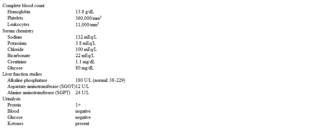 <strong>A 36-year-old primigravid woman at 34 weeks gestation arrives at the emergency department after being found unresponsive on the floor by her husband.  She was found unconscious about 30 minutes ago and became gradually responsive over a few minutes.  The husband reports the patient has had increasing nausea and vomiting over the past few hours and a severe frontal headache.  Currently she has no symptoms other than the headache.  Medical history is significant for migraines, and the patient takes no daily medications.  Temperature is 36.7 C (98.1 F), blood pressure is 138/98 mm Hg, pulse is 78/min, and respirations are 20/min.  Cranial nerves are intact, and the neck is supple.  Funduscopic examination is normal.  The lungs are clear to auscultation bilaterally.  Cardiac examination demonstrates normal heart sounds.  The abdomen is nontender, and the uterine fundus measures 34 weeks gestation.  There is minimal pretibial edema, and deep tendon reflexes are 3+.  Motor examination is normal.  Laboratory results are as follows:   Urine drug screen is negative.  CT scan of the head reveals bilateral frontal lobe edema but no mass lesions or bleeding.  Which of the following is the best next step in management of this patient?</strong> A)CT venography B)Lumbar puncture C)Magnesium sulfate infusion D)Triptan abortive therapy E)Video EEG <div style=padding-top: 35px> 