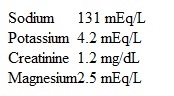 <strong>A 63-year-old man comes to the office due to shortness of breath on mild exertion over the last 6 months.  He has no chest pain, syncope, palpitations, or weight loss.  The patient has ischemic cardiomyopathy, and he underwent coronary artery bypass grafting a year ago.  He is receiving guideline-based optimal pharmacotherapy for heart failure.  He appears comfortable at rest with no significant respiratory distress.  Blood pressure is 122/80 mm Hg and pulse is 62/min and regular.  Oxygen saturation is 96% on room air.  S3 is heard at the apex.  Scattered bibasilar crackles are heard at the lung bases.  Abdominal examination is unremarkable.  There is 1+ lower extremity edema bilaterally.  Laboratory results are as follows:   Transthoracic echocardiography shows left ventricular dilation with a left ventricular ejection fraction of 25%.  Which of the following ECG findings would be an indication for further management in this patient?</strong> A)Deep Q waves in leads V1-V4 B)First-degree atrioventricular block with a PR interval of 230 msec C)Left axis deviation D)Left bundle branch block with a QRS complex duration of 160 msec E)QTc interval prolongation to 480 msec <div style=padding-top: 35px> 