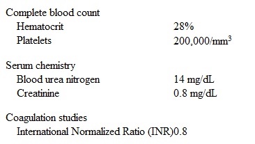 A 79-year-old woman is brought to the emergency department by her daughter due to bloody stools.  The patient has a 3-day history of occasionally passing blood with her stools but this morning she filled up the toilet bowl with bloody stools.  She has not had another bowel movement since.  She does not have any associated symptoms such as nausea, vomiting, or abdominal pain.  Her past medical history includes mild dementia, hypertension, diet-controlled diabetes mellitus, and osteoarthritis.  She does not smoke or drink alcohol.  The patient takes a baby aspirin daily and nonsteroidal anti-inflammatory agents occasionally for hip pain.  Her temperature is 36.7 C (98 F) , heart rate is 89/min, blood pressure is 146/82 mm Hg, and respiratory rate is 16/min.  She appears pale.  Abdominal examination is unremarkable.  Rectal examination reveals bright red blood in the rectal vault, without tenderness.  Nasogastric aspirate shows copious amounts of bilious fluid.  Laboratory results are as follows:   She is started on intravenous fluids and blood work is ordered including blood type and cross-match.  Which of the following is the most appropriate next step in the management of this patient? A) Arrange for colonoscopy B) Arrange for upper gastrointestinal endoscopy C) Order non-contrast CT scan of the abdomen D) Perform angiography E) Start octreotide drip