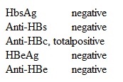 A 40-year-old man comes to the clinic after having an abnormal laboratory evaluation during a blood donation program.  He had hepatitis B serologies as follows:   The patient has the same results on repeat testing at the office.  He is concerned that he has a serious liver disease that needs to be treated.  What is the next best step in management of this patient? A) Measure IgM anti-HBc and liver enzyme levels B) Measure serum HBcAg C) Perform right upper quadrant ultrasound D) Reassure the patient that he is immune from prior hepatitis B vaccination E) Tell the patient that he has developed chronic hepatitis B infection