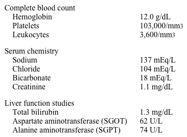 A 42-year-old man comes to the hospital with a 4-day history of periodic fever, chills, headache, and myalgias.  For the past day, he also had mild abdominal discomfort, nausea, and vomiting.  The patient has no chest pain, cough, dyspnea, or diarrhea.  He returned from an African safari 2.5 weeks ago, and family members who traveled with him have no symptoms.  The patient has no past known medical problems.  His temperature is 39.4 C (103 F) , blood pressure is 122/70 mm Hg, and pulse is 114/min and regular.  On examination, he is diaphoretic and uncomfortable.  There is mild pharyngeal erythema without exudates or lymphadenopathy.  Cardiopulmonary examination is normal.  There is no neck stiffness.  The abdomen is soft with mild generalized tenderness and splenomegaly.  He has no skin rash.  Neurologic examination is normal. Laboratory results are as follows:   Chest x-ray reveals no abnormalities.  Which of the following interventions could have prevented his current condition? A) Avoidance of contact with sick persons B) Consumption of bottled water and cooked food only C) Prophylactic antimicrobials D) Use of barrier contraceptives E) Vaccinations prior to travel