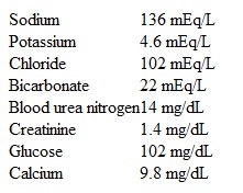 A 56-year-old man comes to the clinic for follow-up.  The patient has a history of end-stage renal disease due to hypertensive nephropathy and underwent renal transplantation 2 weeks ago.  The surgery had no complications and he had good initial graft function.  The patient has no other medical conditions.  His immunosuppression medications include prednisone, tacrolimus, and mycophenolate sodium.  The patient does not use tobacco, alcohol, or illicit drugs.  Vital signs are normal.  BMI is 31.8 kg/m<sup>2</sup>.  Physical examination shows a healing lower abdominal surgical scar with no erythema or drainage.  Fasting serum chemistry reveals the following:   Which of the following is this patient at greatest risk of developing within the next several months? A) Diabetes mellitus B) Hyperthyroidism C) Nephrolithiasis D) Osteoporosis E) Renal cell carcinoma