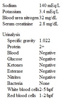 A 62-year-old man returns for evaluation of hypertension.  For the past year, his blood pressure has become increasingly difficult to control despite the addition of several antihypertensive medications.  He also has type 2 diabetes mellitus, intermittent claudication, erectile dysfunction, hyperlipidemia, and coronary artery disease.  Currently he takes metoprolol, amlodipine, hydrochlorothiazide, lisinopril, and hydralazine for hypertension.  The patient smokes cigars daily and drinks alcohol socially.  His blood pressure is 165/95 mm Hg, and pulse is 76/min.  On examination, the point of maximal impulse is palpated lateral to the midclavicular line on the left.  Heart sounds are normal.  A bruit is heard on auscultation to the left of the umbilicus.  There is trace pedal edema.  The distal pulses of the lower extremities are diminished bilaterally.  Laboratory results are as follows:   Which of the following is the most appropriate next step in management of this patient? A) Obtain abdominal duplex Doppler ultrasonography B) Obtain serum aldosterone level C) Proceed with angiography of the renal arteries D) Start losartan E) Start spironolactone