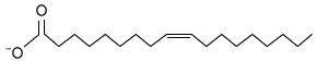 A fatty acid undergoes complete β-oxidation to yield nine molecules of acetyl-CoA.  No isomerization reactions occur.  The structure of the original fatty acid was: A)    B)    C)    D)   