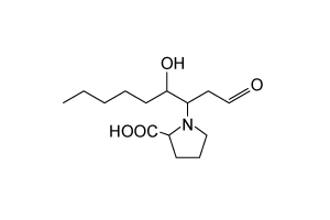 4-hydroxy-2-nonenal (4HNE) , shown below, interacts with proteins by forming covalent bonds with the nucleophilic side chains of amino acids.  If a protein were incubated with 4HNE and then degraded by proteases, which of the following could represent the structure and charge of an amino acid bound to 4HNE at pH 7?   A)    B)    C)    D)   