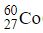 During beta decay, a radioactive atomic nucleus emits either an electron (β<sup>−</sup> decay) or a positron (β<sup>+</sup> decay) . If a cobalt-59 atom is formed from the β<sup>−</sup> decay of a radionuclide, what must the original nucleus have been? A) B) C) D)