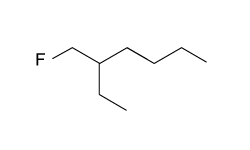 <strong>Passage Two key ingredients found in many soaps are PEG 150 distearate and ethylhexyl glycerin. Both can be synthesized from glyceryl tristearate (Figure 1). <strong>Figure 1</strong> Formation of PEG 150 distearate and ethylhexyl glycerin from glyceryl tristearateThe first step in this process requires the saponification of glyceryl tristearate. The resulting stearate molecules can then react with PEG 150 in an acid-catalyzed Fischer esterification to form PEG 150 distearate. The glycerol produced during saponification is used as a nucleophile to form ethylhexyl glycerin through a base-catalyzed S<sub>N</sub>2 reaction with an ethylhexyl halide.Studies have shown that hand washing with soap can substantially reduce the number of germs present on hands and that washing hands before preparing food is particularly effective in reducing illness. Researchers examined the effect of washing for 20 seconds with different amounts of soap containing PEG 150 distearate and ethylhexyl glycerin and found an inverse correlation between the volume of soap used and the amount of bacteria recovered from the hands. The data are shown in Figure 2. <strong>Figure 2</strong> Bacteria recovered from hands after washing with varying amounts of soapThe researchers then investigated the effect of hand washing with different kinds of soap on the transfer of bacteria from hands to objects. Volunteers washed with a fixed volume of soap for 30 seconds, then handled sterilized plastic spheres for 30 seconds. Bacteria were then recovered from the spheres. The results are shown in Table 1.<strong>Table 1</strong> Bacteria Recovered from Objects Adapted from Fuls JL, Rodgers ND, Fischler GE, et al. Alternative hand contamination technique to compare the activities of antimicrobial and nonantimicrobial soaps under different test conditions. Appl Environ Microbiol. 2008. Ethylhexyl glycerin could be most efficiently synthesized from glycerol and which of the following?</strong> A) B) C) D)