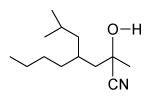 <strong>Which structure is the product of the reaction of 4-tert-butyl-2-octanone and NaCN?</strong> A) B) C) D)