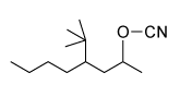 <strong>Which structure is the product of the reaction of 4-tert-butyl-2-octanone and NaCN?</strong> A) B) C) D)
