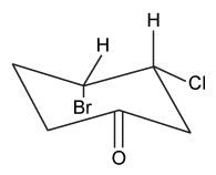 <strong>The molecule (3R,4S)-3-Bromo-4-chlorocyclohexanone is shown below: Which of the following structures depicts the same molecule?</strong> A) B) C) D)