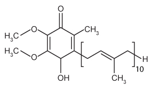 <strong>Ubiquinone (shown below) is an important molecule in the electron transport chain, where it receives electrons in complex I originating from NADH. What is the structure of the product formed when electrons are added to ubiquinone?</strong> A) B) C) D)