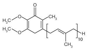 <strong>Ubiquinone (shown below) is an important molecule in the electron transport chain, where it receives electrons in complex I originating from NADH. What is the structure of the product formed when electrons are added to ubiquinone?</strong> A) B) C) D)
