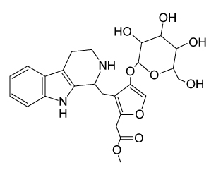 <strong>Which of the following amino acids would most likely be used as a precursor in the synthesis of Compound X, shown below?   Compound X</strong> A)Pro B)Trp C)His D)Tyr <div style=padding-top: 35px> 