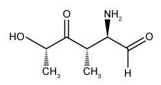 <strong>What is the correct systematic name for the compound shown below? </strong> A)(2R, 3S, 5S)-2-amino-5-hydroxy-3-methyl-4-oxohexanal B)(2S, 4S, 5R)-5-amino-2-hydroxy-4-methyl-6-oxohexan-3-one C)(1S, 3S, 4R)-4-amino-1,3-dimethyl-2,5-dioxopentan-1-ol D)(2R, 3S, 5S)-5-hydroxy-3,5-dimethyl-1,4-dioxopentan-2-amine