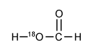 If the compound shown below is the product of a Fischer esterification, which of the following compounds is the starting reagent with oxygen-18 isotopic substitution for this reaction? A) B) C) D)