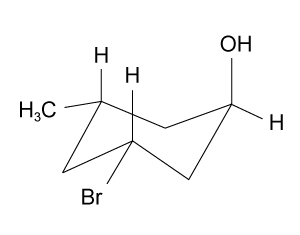 Compound <strong>1</strong> is shown below. All of the following are equivalent to Compound <strong>1</strong> EXCEPT: A) B) C) D)