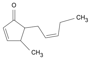 Compound <strong>1</strong> shown below is converted to Compound <strong>2</strong> by a base-catalyzed aldol condensation. If the carbonyl labeled with an asterisk is the carbonyl in the final product, what is the structure of Compound <strong>2</strong>? A) B) C) D)