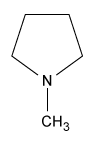 Passage The N-terminus of an amino acid must be protected with 9-fluorenylmethoxycarbonyl (Fmoc) during solid state peptide synthesis to avoid side reactions (Scheme I) . Scheme IThe Fmoc protecting group is typically removed with piperidine (Scheme II) , a heterocyclic secondary amine. Scheme IIBecause the use of piperidine is restricted, structurally similar amines were examined as possible replacements. To determine whether piperidine analogues were suitable alternatives for Fmoc removal, deprotection of Compound <strong>2</strong> was carried out with several amine bases (Scheme III) . Scheme IIICompound <strong>2</strong> was prepared from L-tryptophan and Fmoc-Cl, and the reaction was monitored by thin-layer chromatography (TLC) and visualized by ultraviolet light. The deprotections were done with piperidine and each analogue using a microwave set to 155 watts at 75 °C for 15 seconds. The products of the deprotections were analyzed by high-performance liquid chromatography (HPLC) and mass spectrometry; the retention times of the products were compared to tryptophan and Compound <strong>2</strong> standards. Adapted from O.P. Luna et al, Deprotection Reagents in Fmoc Solid Phase Peptide Synthesis: Moving Away from Piperidine?. Molecules. ©2016 MDPI. -Based on information in the passage, which amine was most likely proposed as a replacement for piperidine in Scheme III? A) B) C) D)