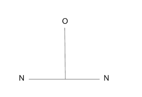 Draw a horizontal line. From the midpoint of this line, draw a perpendicular line extending upward. Write the letter  N  on each end of the horizontal line and the letter  O  at the end of the vertical line. Rotate the drawing 180 degrees clockwise. Which of the following drawings correctly corresponds with the directions? A)    B)    C)    D)   
