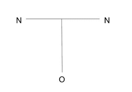 Draw a horizontal line. From the midpoint of this line, draw a perpendicular line extending upward. Write the letter  N  on each end of the horizontal line and the letter  O  at the end of the vertical line. Rotate the drawing 180 degrees clockwise. Which of the following drawings correctly corresponds with the directions? A)    B)    C)    D)   