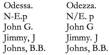 How many of the five pairs of items listed below are exact duplicates?   A) 2 B) 4 C) 5 D) 1 E) 3