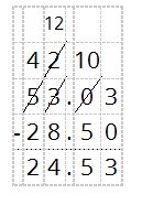 24.53 Mg We can solve this problem by first calculating the total amount of solution (14.7 + 38.33) and then subtracting the amount the patient took (28.5) from that total to find how much solution is left over. Step&nbsp;1: Calculate the total amount of solution.   Step&nbsp;2: Subtract the amount the patient took (28.5) from the total (53.03) to get the amount left over:  
