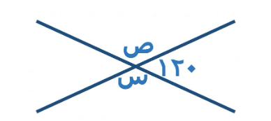 <strong> قارن بين القيمة الاولى:١٢٠ القيمة الثانية:س + ص</strong> A)القيمة الأولى أكبر B)القيمة الثانية أكبر C)القيمتان متساويتان D)المعطيات غير كافية