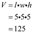 To determine the approximate volume of a crate, the lengths of the sides of the crate must be estimated, and then multiplied together. The sides all look to be approximately 5 inches in length. Volume V is length l multiplied by width w multiplied by height h.   The approximate volume of the object is 125 in 3. To determine the approximate volume of a coffee mug, the height of the coffee mug and the approximate radius must be estimated. The height looks to be three inches and the radius looks to be 1 inch. Volume of a cylinder V is pi multiplied by radius r squared and the height.     The approximate volume of the mug is 9.4 in 3. To determine the approximate volume of a drinking glass, the height of the glass and the approximate radius must be estimated. The height looks to be five inches and the radius looks to be 1 inch. Volume of a cylinder V is pi multiplied by radius r squared and the height.     The approximate volume of the mug is 15.7 in 3.