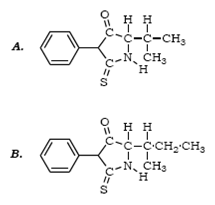 Solving the sequence of an oligopeptide from sequence analysis data  Amino acid analysis of an octapeptide gave the following results:     The following facts were observed:  a. Trypsin treatment yielded a pentapeptide and a tripeptide.  b. Chemical reduction of the free ? -COOH and subsequent acid hydrolysis yielded 2- aminopropanol.  c. Partial acid hydrolysis of the tryptic pentapeptide yielded, among other products, two dipeptides, each of which contained C-terminal isoleucine. One of these dipeptides migrated as an anionic species upon electrophoresis at neutral pH.  d. The tryptic tripeptide was degraded in an Edman sequenator, yielding first A, then B:      What is an amino acid sequence of the octapeptide? Four sequences are possible, but only one suits the authors. Why?
