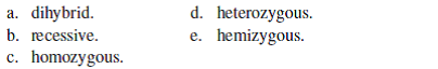 An individual that has two different alleles of a particular gene is said to be  