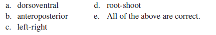 Pattern formation in plants is along the _______ axis.  