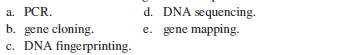 The method of determining the base sequence of DNA is termed  