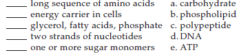 Match the molecule with the most suitable description.   