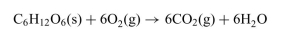 Carbohydrates in foods are a source of energy. The combustion of glucose   is:   a. Calculate the standard enthalpy of the reaction. HINT: Use heats of formation from Appendix B, Table B.2. b. Is this an exothermic or endothermic process? How much heat (kcal) is generated for each gram of glucose that is burned? c. Calculate the value of   is 212 J/(K-mol). Is this a favorable reaction? [Note: 1 cal = 4.184 J]<div style=padding-top: 35px> 