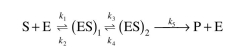 Consider the following reaction sequence: Develop a suitable rate expression for production formation by using (a) the equilibrium approach, and (b) the quasi-steady-state approach.