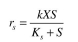 A waste-water stream of F = with substrate at 2000 mg/l is treated in an upflow packed bed containing immobilized bacteria in form of biofilm on small ceramic particles. The effluent substrate level is desired to be 30 mg/l. The rate of substrate removal is given by the following equation: By using the following information, determine the required height of the column (H).