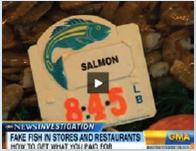 Are you a victim of fish fraud  When buying salmon, perhaps you prefer the more expensive wild-caught Pacific salmon ( Oncorhynchus species) over farmed Atlantic salmon ( Salmo salar ). But studies reveal that about 40% of the time, you aren't getting the fish you paid for! Watch the video in the MasteringBiology Study Area for more information.      ABC News Video: Fake Fish in Stores and Restaurants    Instructors : A version of this Problem- Solving Exercise can be assigned in Chapter 5 of MasteringBiology. A more extensive investigation is in Chapter 26 of MasteringBiology. In this exercise, you will investigate whether a piece of salmon has been fraudulently labeled.  Your Approach  The principle guiding your investigation is that DNA sequences from within a species or from closely related species are more similar to each other than are sequences from more distantly related species. Your Data  You've been sold a piece of salmon labeled as coho salmon ( Oncorhynchus kisutch ). To see whether your fish was labeled correctly, you will compare a short DNA sequence from your sample to standard sequences from the same gene for three salmon species. The sequences are:    For each standard, what percentage of its bases are identical to your sample