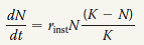 <strong>According to the logistic growth equation  </strong> A) the number of individuals added per unit time is greatest when N is close to zero. B) the per capita growth rate (r) increases as N approaches K. C) population growth is zero when N equals K. D) the population grows exponentially when K is small. <div style=padding-top: 35px> 