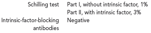 Kathy, a 36-year-old female, experienced a recent 35-lb weight loss. Her tongue was red and fissured. She also complained of chronic fatigue and shortness of breath upon exertion. Physical examination suggested signs of jaundice and increased numbness and a tingling sensation of fingers and toes. She was hospitalized with the general diagnosis of moderate anemia, jaundice, and neurological symptoms. Her admitting CBC demonstrated the following laboratory results:    The following abnormal erythrocyte morphology was reported:    Consider the reflex tests that might be important in identifying the etiology of this anemia. Based on the initial CBC results, further testing was ordered with the following results:    Examination of a bone marrow aspirate revealed an erythroblastic hyperplasia with megaloblastic erythroblasts.  A Schilling test and antibody testing had the following results:      What would you predict this patient's reticulocyte count to be?