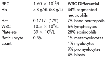 Hancock, a 65-year-old white male, was seen in triage with complaints of fatigue, malaise, anorexia, and hemoptysis of recent onset. A complete blood count (CBC) was ordered and revealed anemia and a shift to the left in granulocytes. Hematopoietic cells showed dysplastic features.  Consider diagnostic probabilities and reflex testing that could provide differential diagnostic information.  The results of the CBC on Hancock were:    The neutrophilic cells show marked hyposegmentation and hypogranulation. Red blood cell (RBC) morphology includes anisocytosis and poikilocytosis, teardrop cells, ovalocytes, and schistocytes.  In what cell lines is cytopenia present?