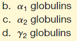 Which hardly moves in an electric field? A) albumin